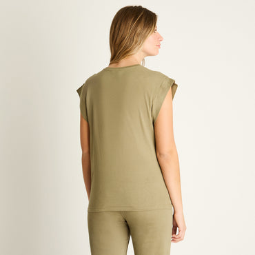 Polera Oliva Manga Corta