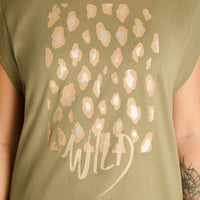 Polera Oliva Manga Corta