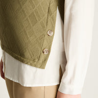 Polera Verde Estilo Doble Pieza