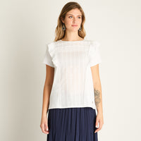 Polera Crudo con Volantes