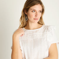 Polera Crudo con Volantes