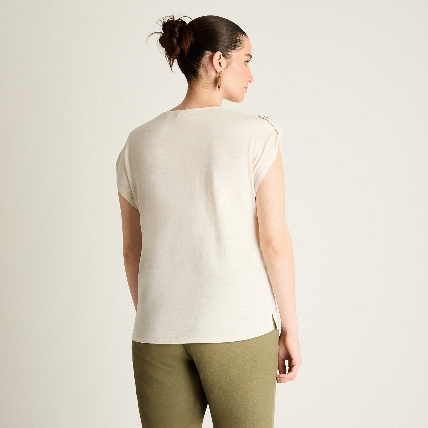 Polera Arena con Estampa Tribal