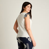 Polera Blanca Sin Mangas