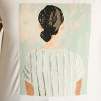 Polera Blanco Manga Corta Elasticidad Media Sin Forro Calce Normal