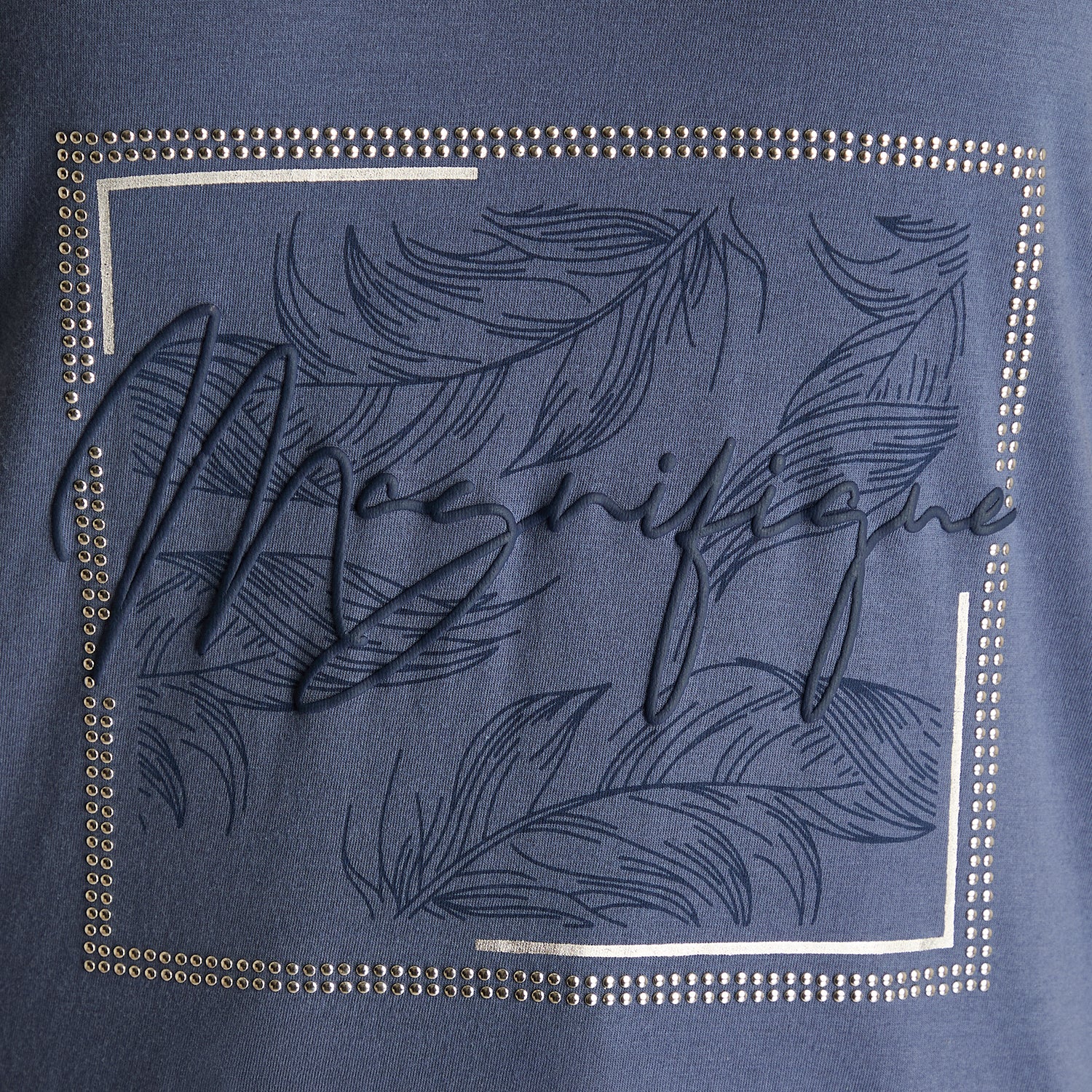 Polera Indigo Manga Corta Elasticidad Media Sin Forro Calce Normal