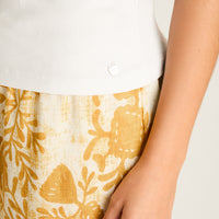 Polera Blanco Sin Mangas Elasticidad Media Sin Forro Calce Ajustado