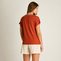Polera Terracota Manga Corta