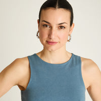 Polera Indigo Sin Mangas Fit Ajustado