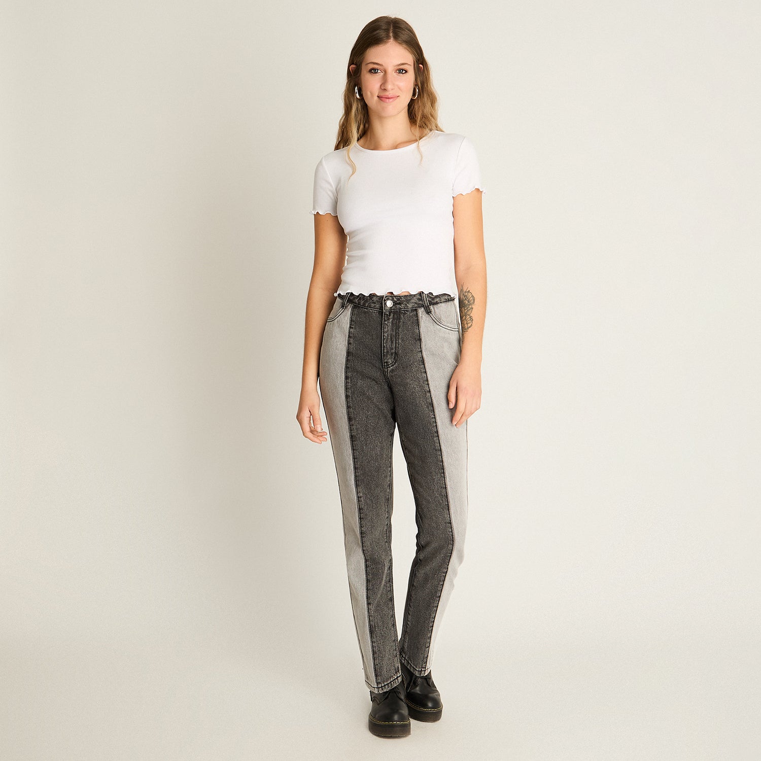 Polera Blanca Básica Manga Corta