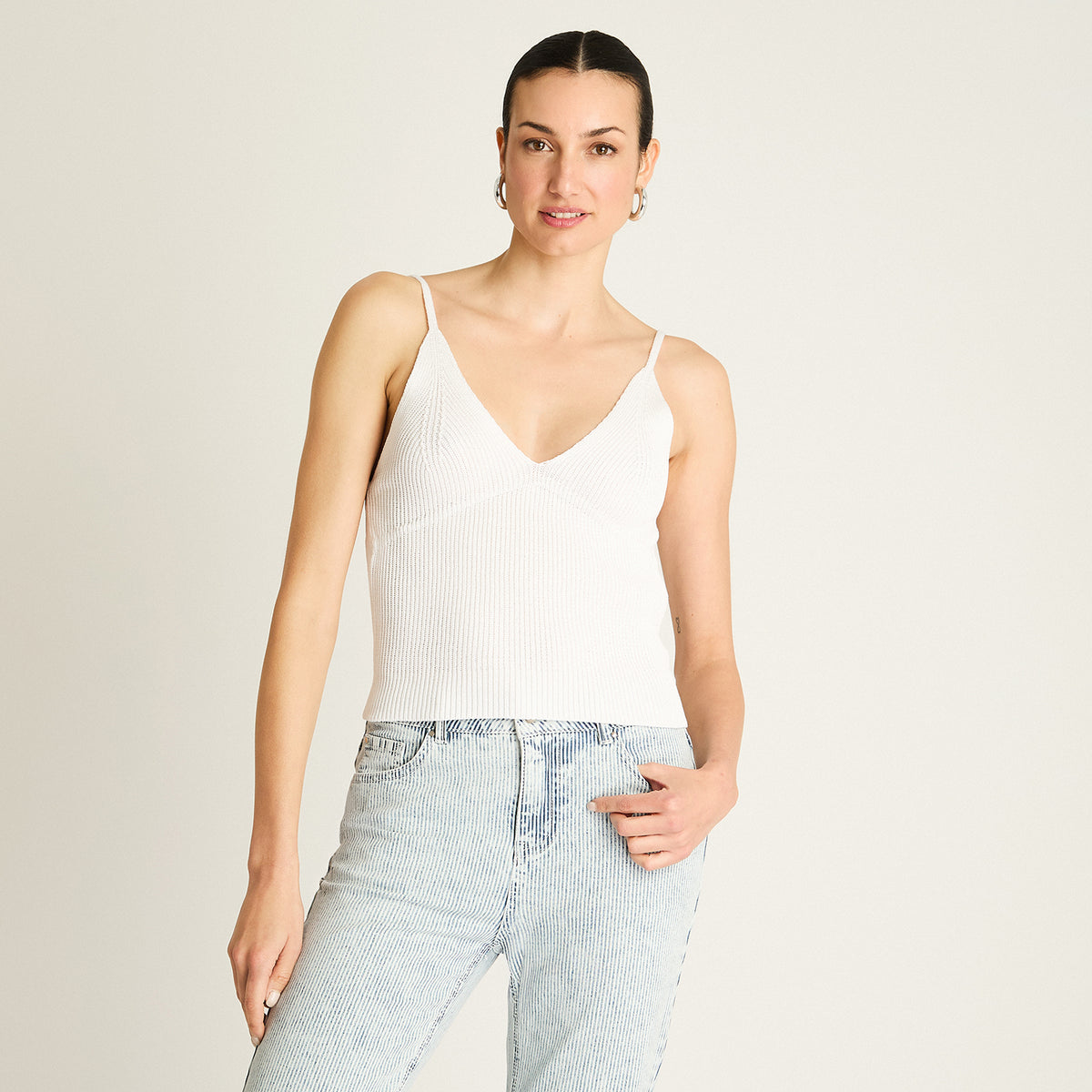Polera Blanco Breteles Finos