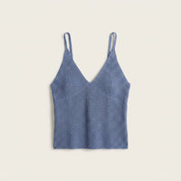 Polera Azul Breteles finos en plano