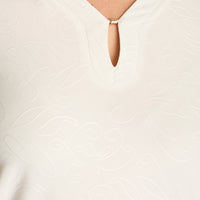 Polera Crudo Manga Larga Elasticidad Media Sin Forro Calce Normal Tela Punto