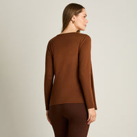 Polera Lanilla Camel Twin Set con Tapado