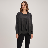 Polera Marengo Twin Set Con Tapado Y Brillo Lúrex