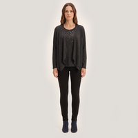 Polera Marengo Twin Set Con Tapado Y Brillo Lúrex
