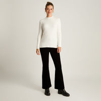 Polera Crudo Manga Larga Elasticidad Media Sin Forro Calce Normal Tela Punto