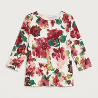 Polera Lanilla Estampada con Aplicación de Lentejuelas Rosado en plano