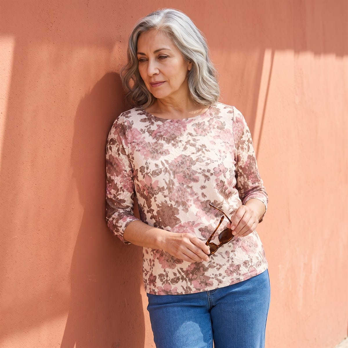 Polera Básica Estampada Amarillo lifestyle