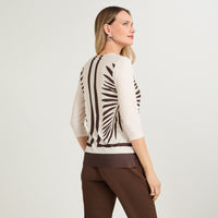 Polera Polyspandex Manga 3/4 Beige