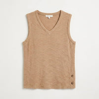 Polera Lanilla con Manga Blusa Camel en plano