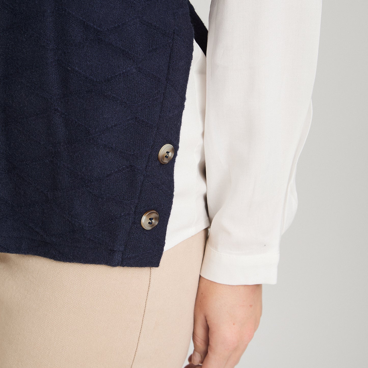 Polera Lanilla con Manga Blusa Azul