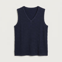Polera Lanilla con Manga Blusa Azul en plano