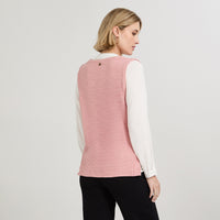 Polera Lanilla con Manga Blusa Rosado