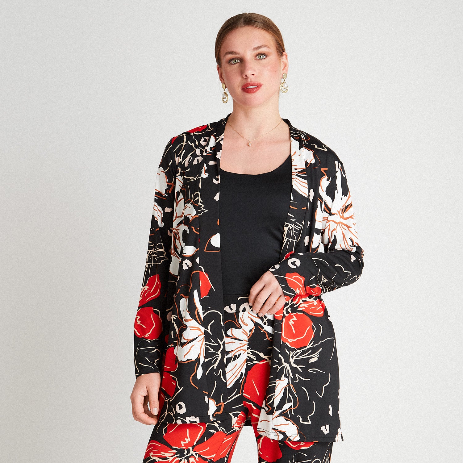 Tapado Kimono Estampado