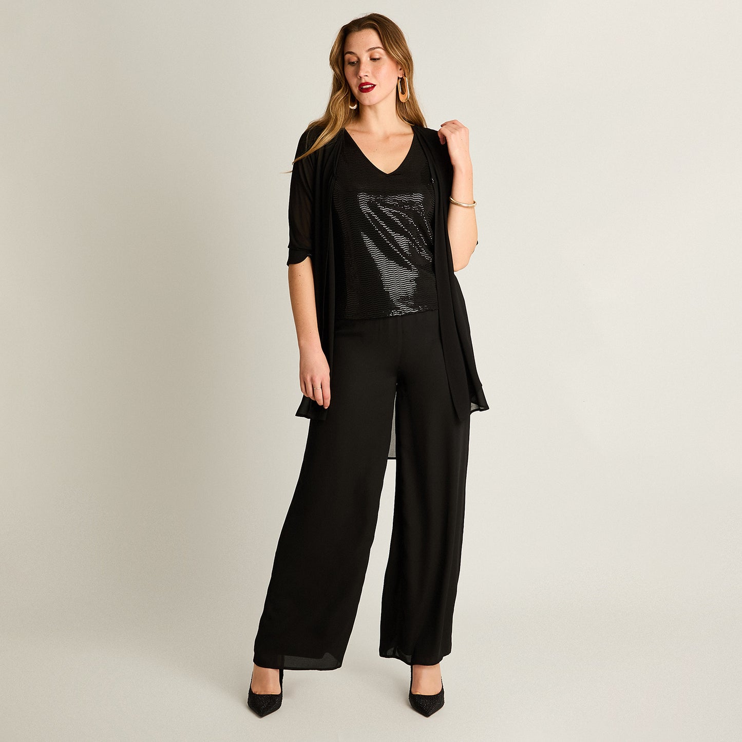 Twin Negro Set Brillos - Lorenzo di Pontti