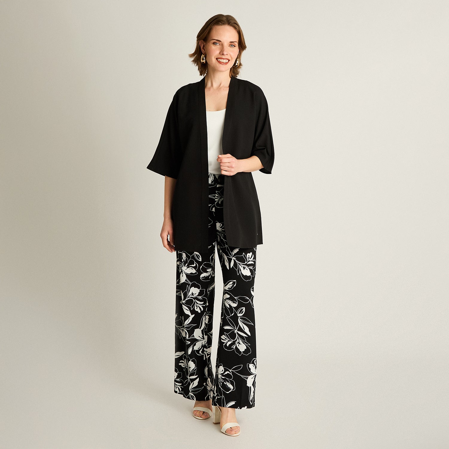 Tapado Negro Manga 3/4