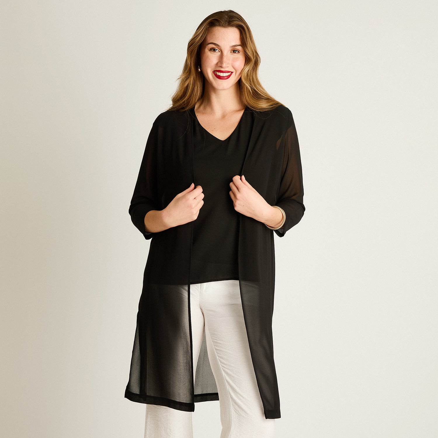 Tapado Negro Largo 3/4