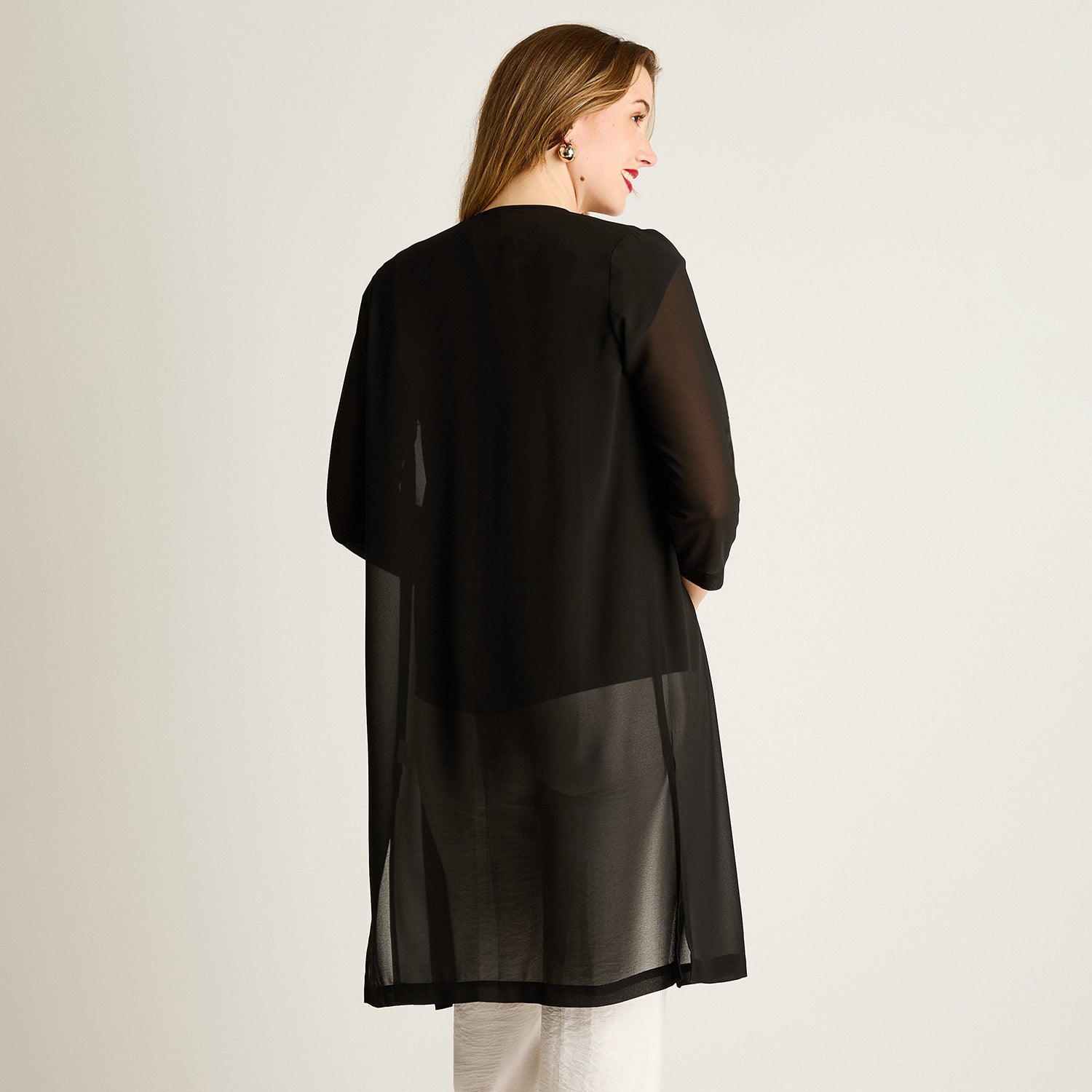 Tapado Negro Largo 3/4