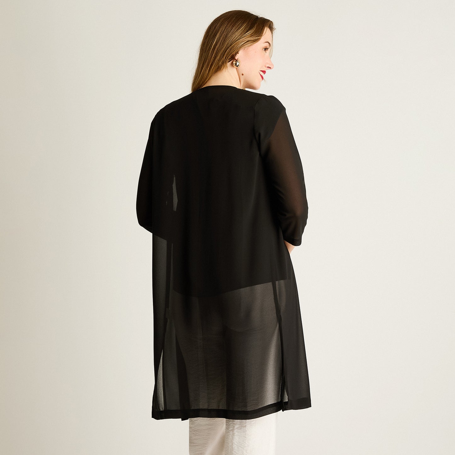 Tapado Negro Largo 3/4