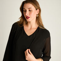 Tapado Negro Largo 3/4