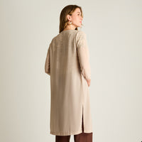 Tapado Beige Largo 3/4