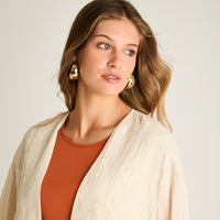 Tapado Arena Manga 3/4 No Elasticado Sin Forro Calce Holgado