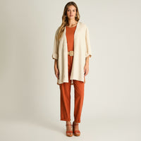 Tapado Arena Manga 3/4 No Elasticado Sin Forro Calce Holgado