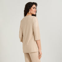 Tapado Manga 3/4 Liso Beige