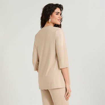 Tapado Manga 3/4 Liso Beige