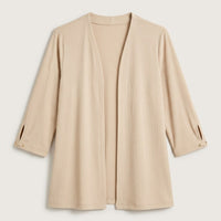 Tapado Manga 3/4 Liso Beige en plano
