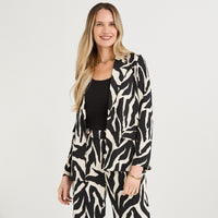 Tapado Polyspandex Estampado Negro