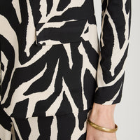 Tapado Polyspandex Estampado Negro