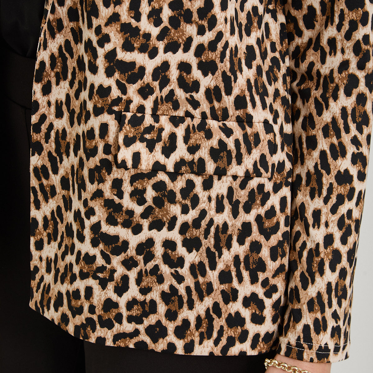Tapado Polyspandex Estampado Café