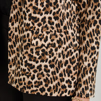 Tapado Polyspandex Estampado Café
