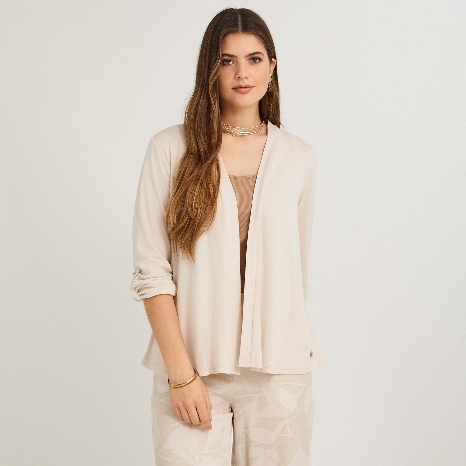 Tapado Manga Roll Up Beige