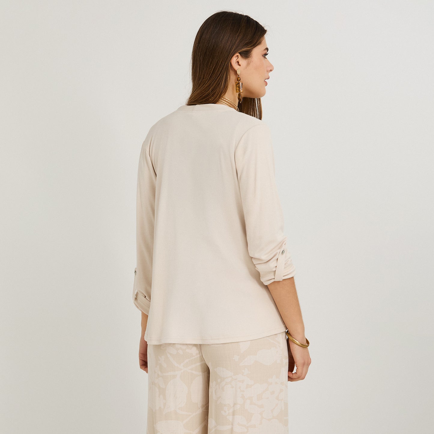 Tapado Manga Roll Up Beige