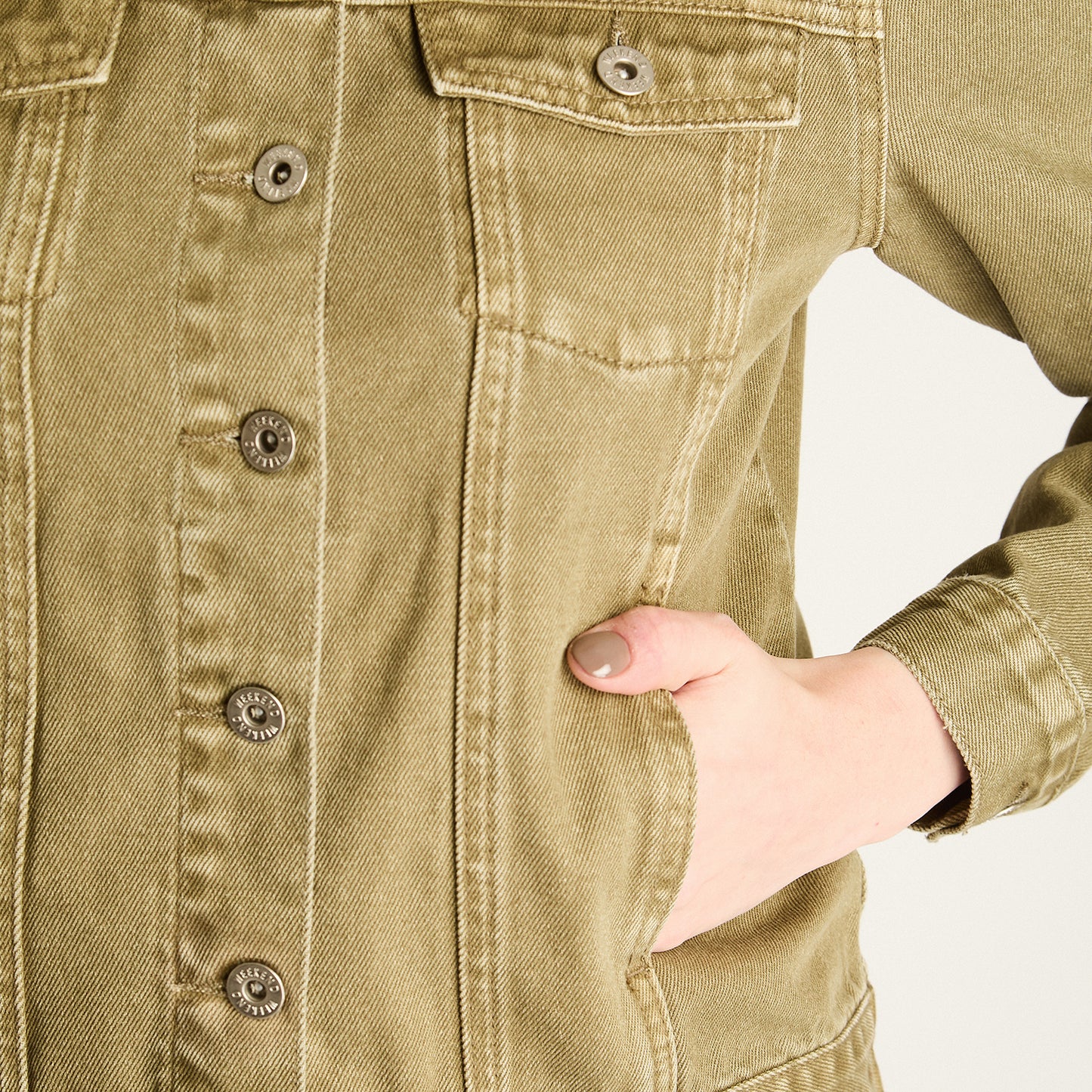 Casaca Mezclilla Verde