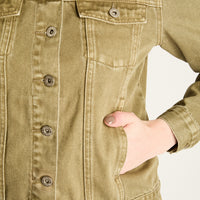 Casaca Mezclilla Verde