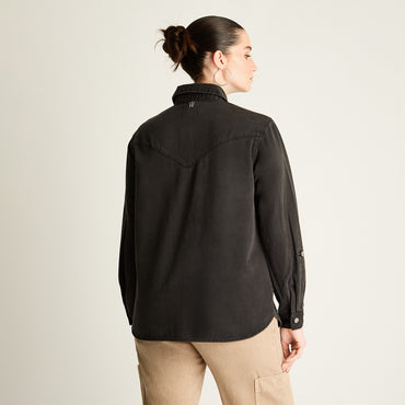 Chaqueta Lyocell Gris Oscuro