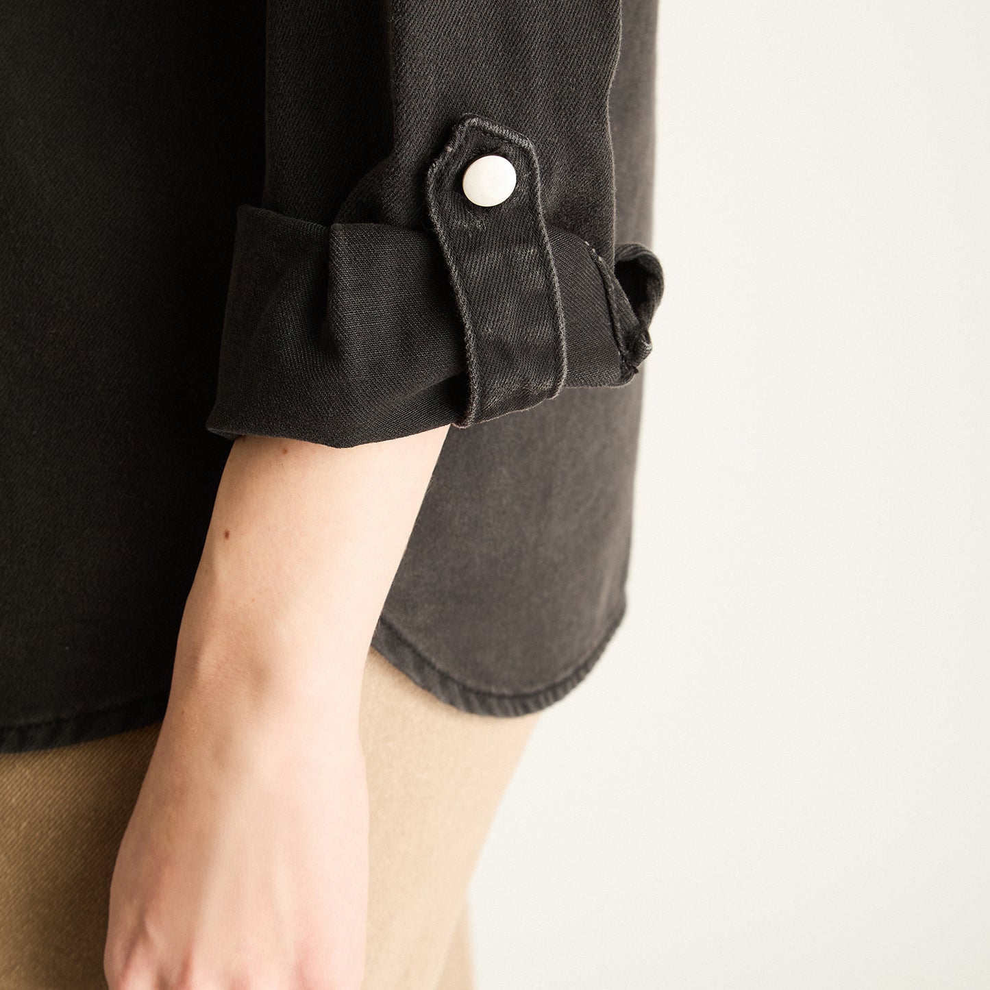 Chaqueta Lyocell Gris Oscuro